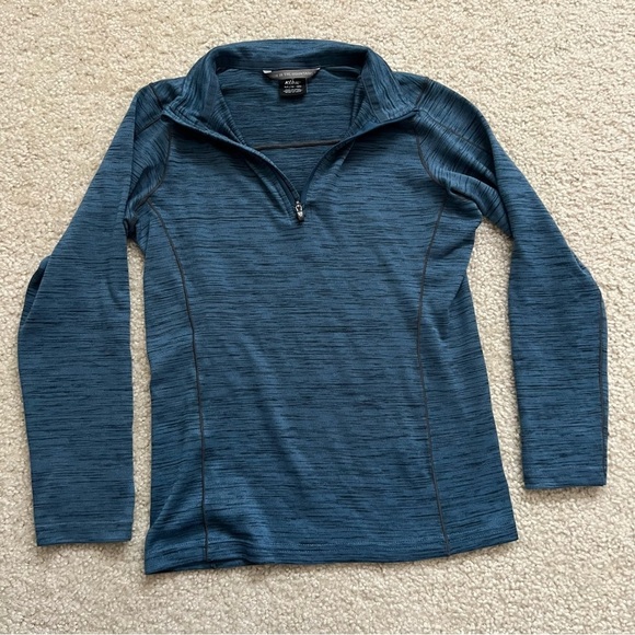 Kuhl Alloy Boy Medium (10-12) Blue 1/4 Zip Pullover Shirt Lightweight Mid Layer - Picture 13 of 16